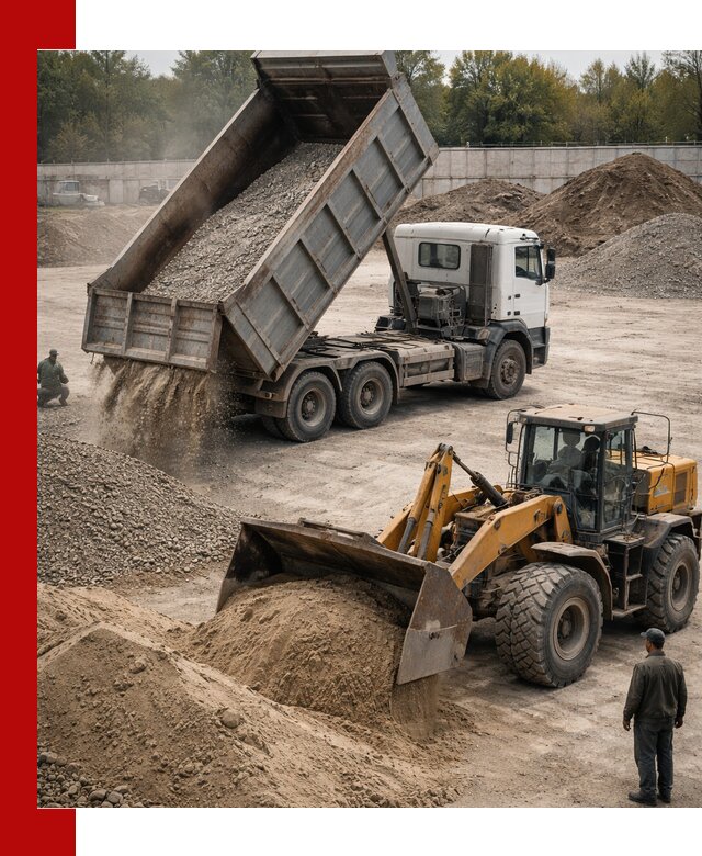 Перевозка сыпучих грузов самосвалами и бортовыми в Пушкино