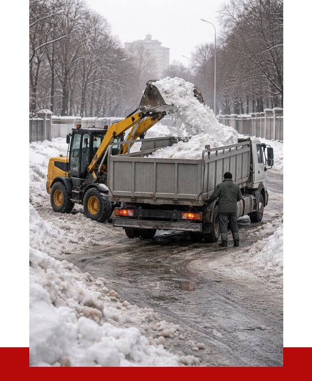 Вывоз снега с погрузкой в Пушкино от 3631 р. ПРОНЕРУДПшк
