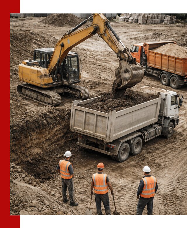 Разработка грунта для строительства и благоустройства в Пушкино